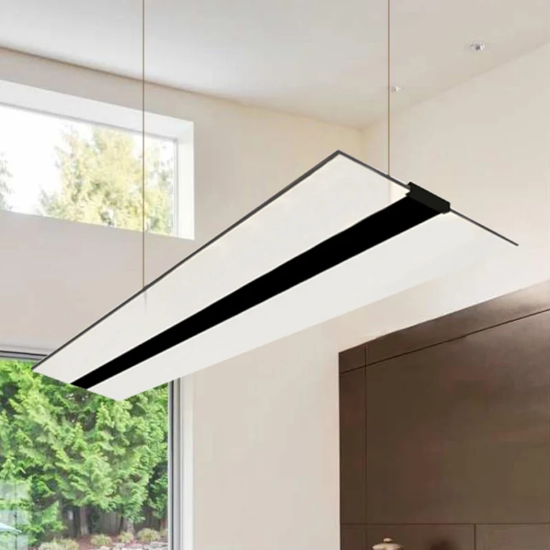 Oplaadbare LED Eenvoudige, schilferige hanglamp van acryl LED-eetkamerhanglampenset warm/wit/natuurlijk helder