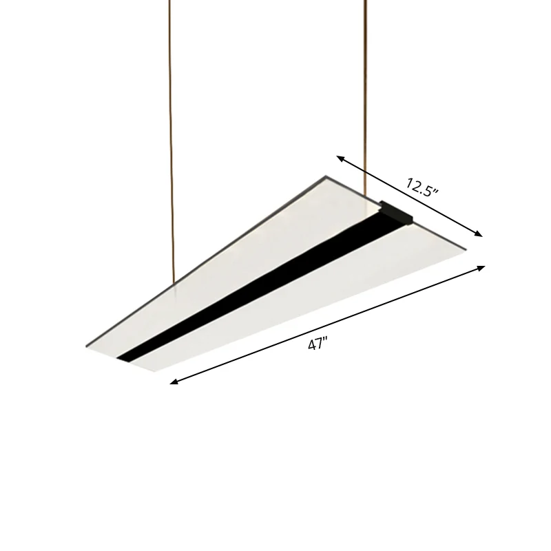 Oplaadbare LED Eenvoudige, schilferige hanglamp van acryl LED-eetkamerhanglampenset warm/wit/natuurlijk helder