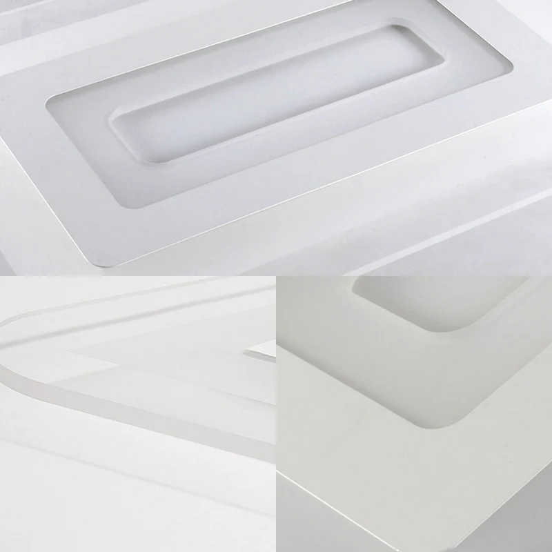 Professionele Waterdichte 23"/31"/47" brede dunne acryl inbouwlamp Eenvoudige LED witte plafondlamp warm/wit helder