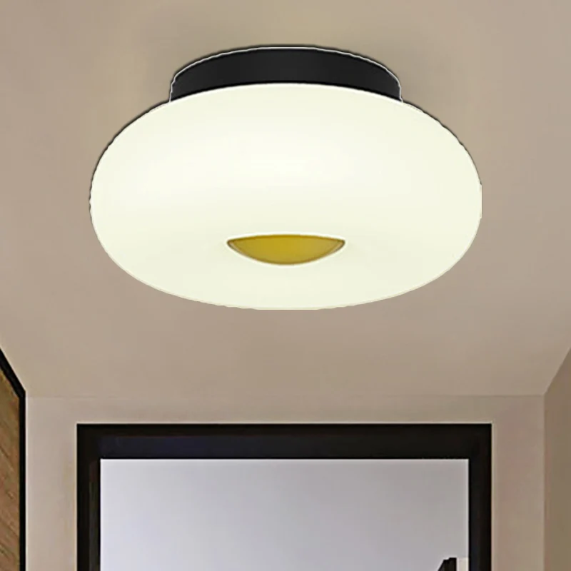 Professionele Waterdichte Witte ronde semi-inbouw plafondlamp 1/3/5 koppen hedendaagse acryl plafondlamp voor woonkamer