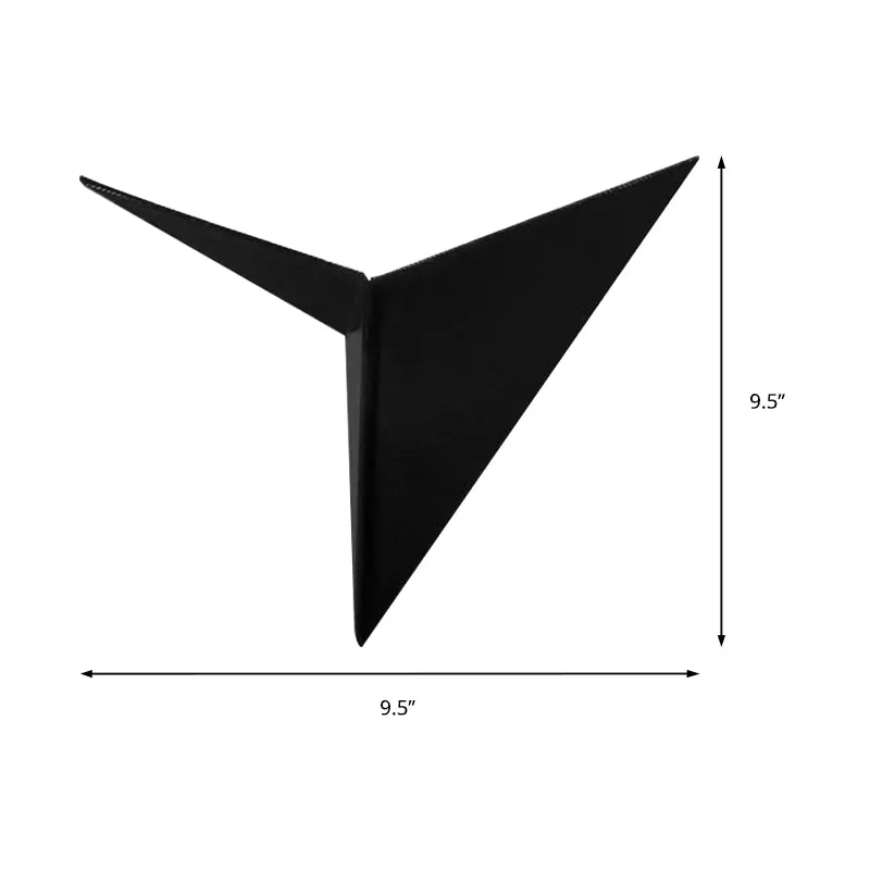 Triangle Sheet Wandlamp Eigentijds Acryl Zwart/Wit LED Wandkandelaar Warm/Wit Helder