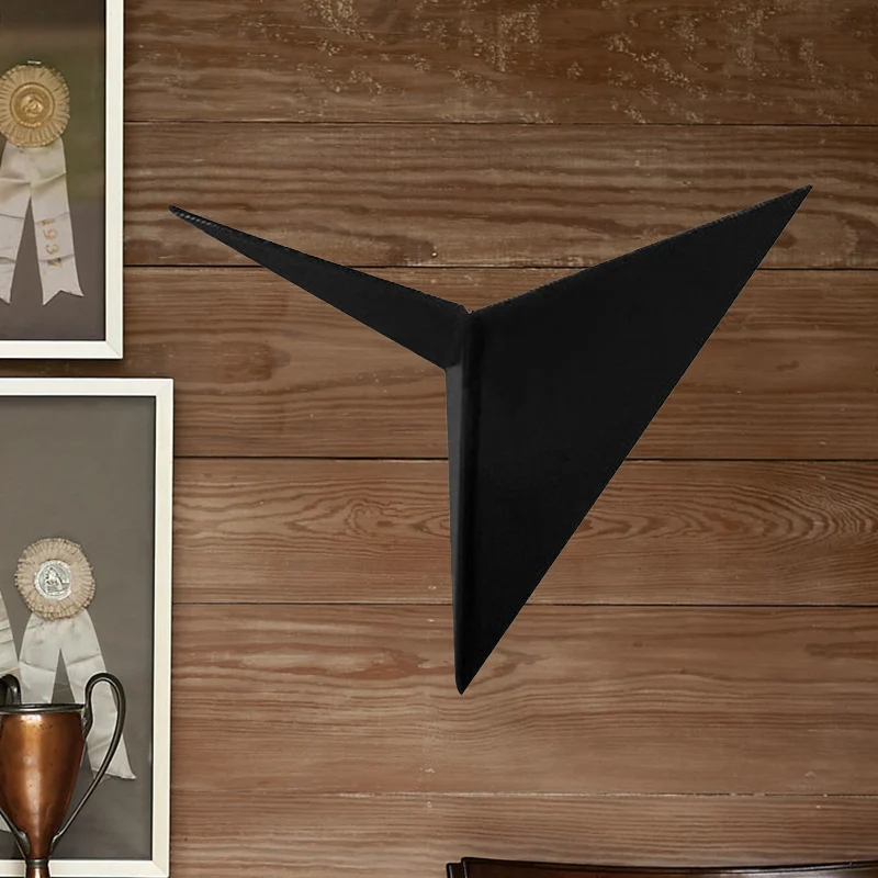 Triangle Sheet Wandlamp Eigentijds Acryl Zwart/Wit LED Wandkandelaar Warm/Wit Zwak