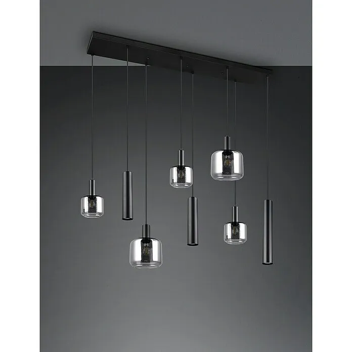 Trio Lighting Led-hanglamp Mataro - 125 W, Zwart/Chroom