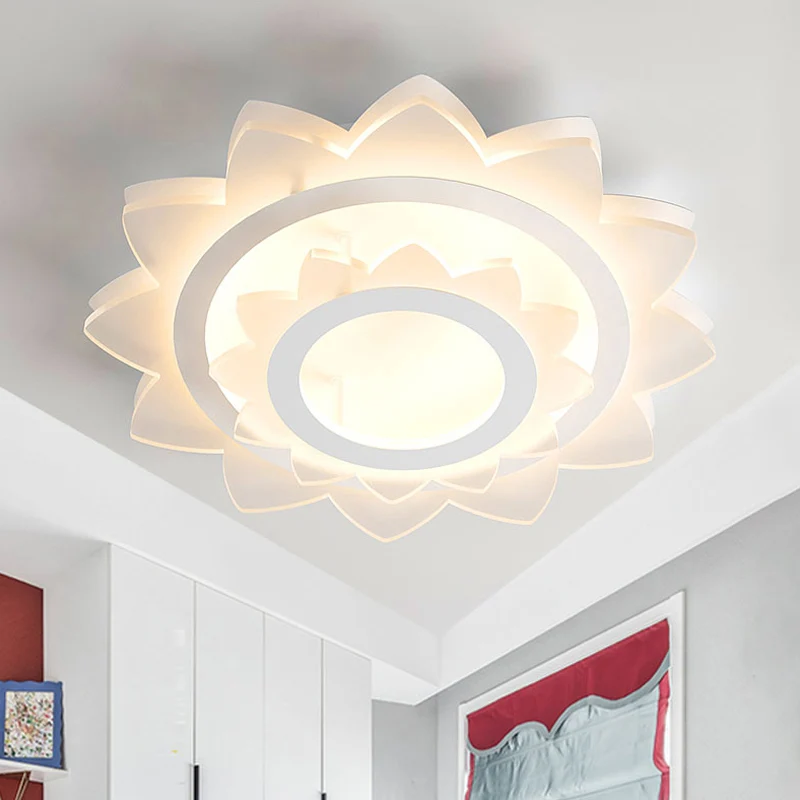 Zonnebloem inbouwlamp Eenvoud Acryl LED Wit Inbouw warm/wit helder