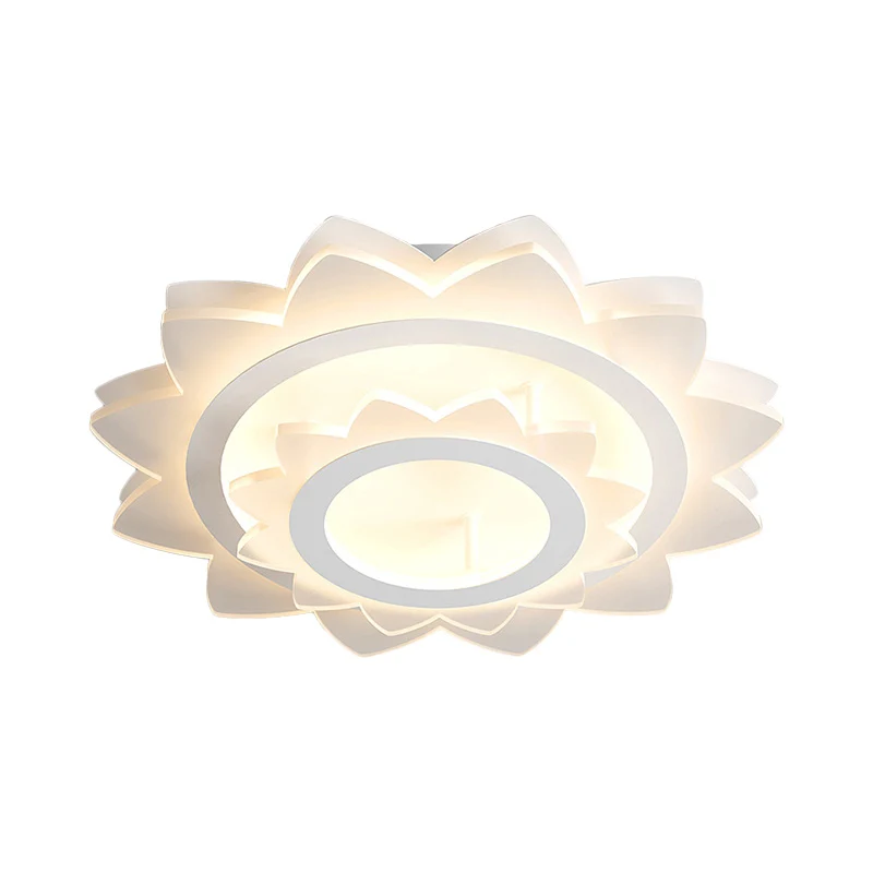 Zonnebloem inbouwlamp Eenvoud Acryl LED Wit Inbouw warm/wit helder