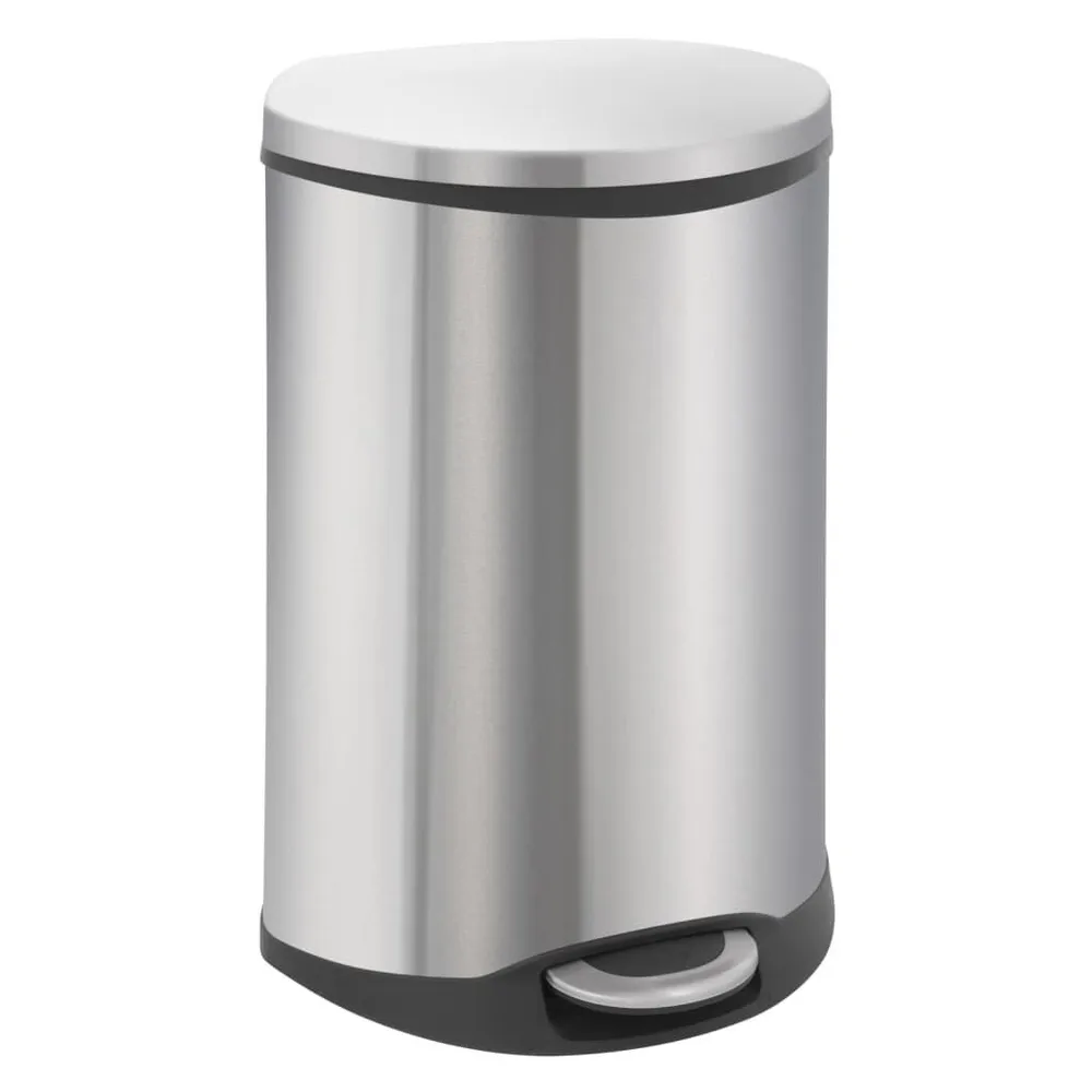 EKO Pedaalemmer Shell 50 L matzilverkleurig