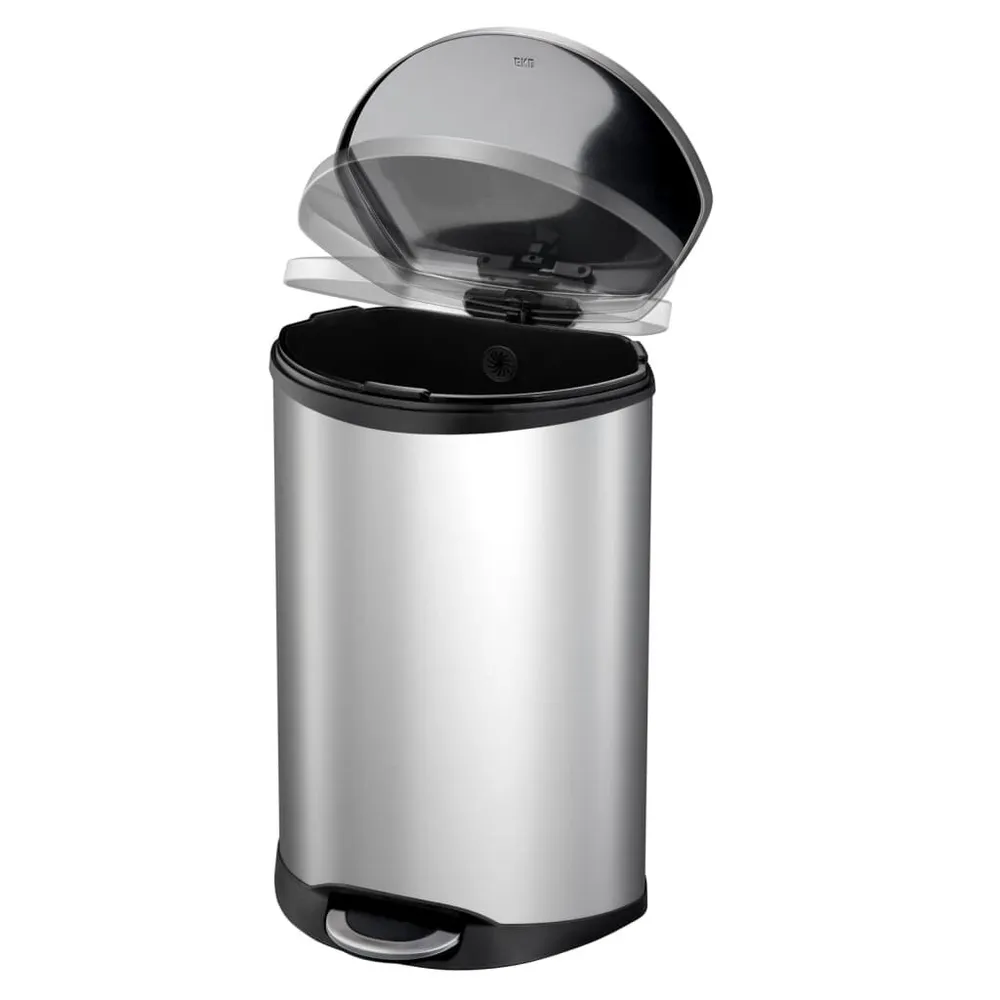 EKO Pedaalemmer Shell 50 L matzilverkleurig