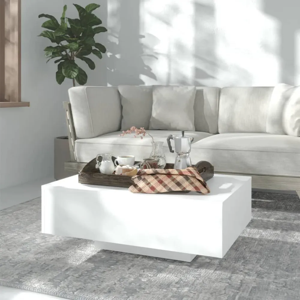 Salontafel 55x55x31 cm bewerkt hout betongrijs