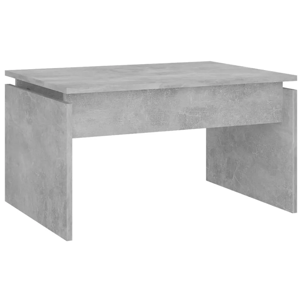 Salontafel 68x50x38 cm bewerkt hout betongrijs
