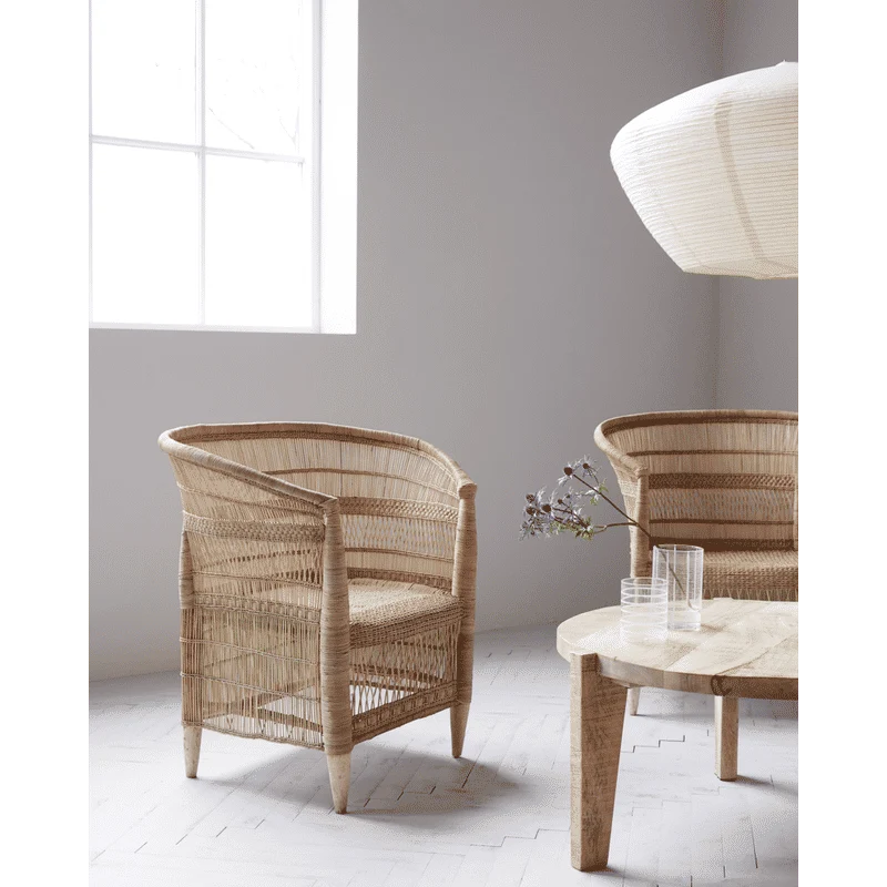 House Doctor Rika Stoel met armleuning, Naturel Heavy Duty