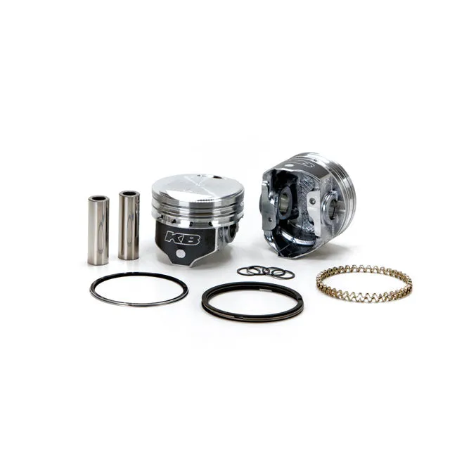 KB Performance, 1340Cc Evo B.T. Pop-Up Piston Kit. Std Harley Davidson Gegalvaniseerd Staal