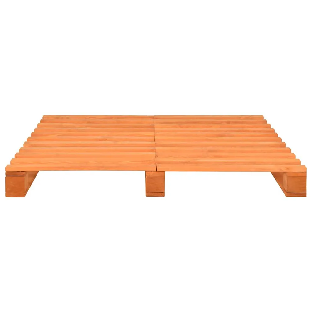 Bedframe pallet massief grenenhout bruin 160x200 cm