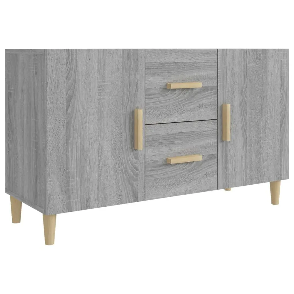 Dressoir 100x36x60 cm bewerkt hout grijs sonoma eikenkleurig