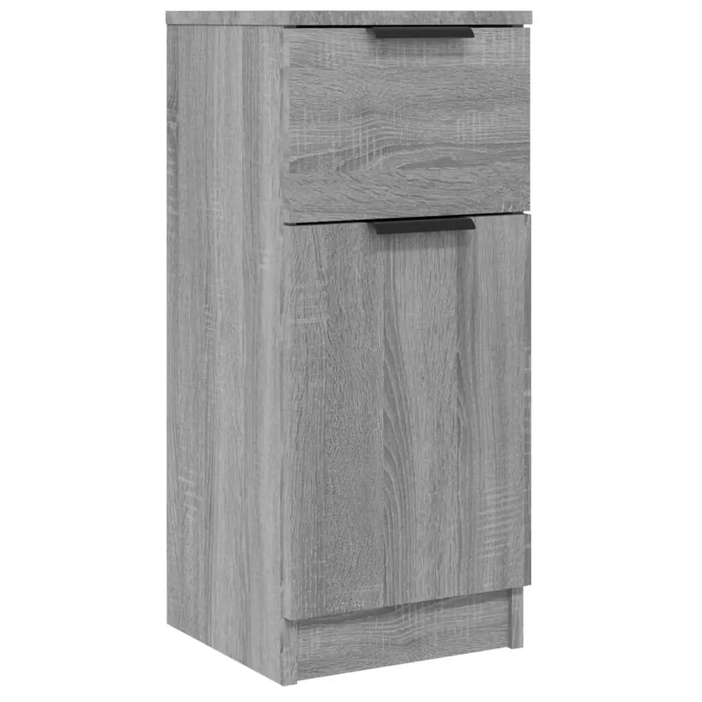 Dressoir 30x30x70 cm bewerkt hout grijs sonoma eikenkleurig
