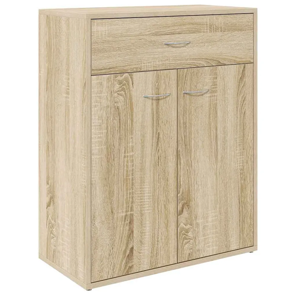 Dressoir 60x30x75 cm bewerkt hout sonoma eikenkleurig