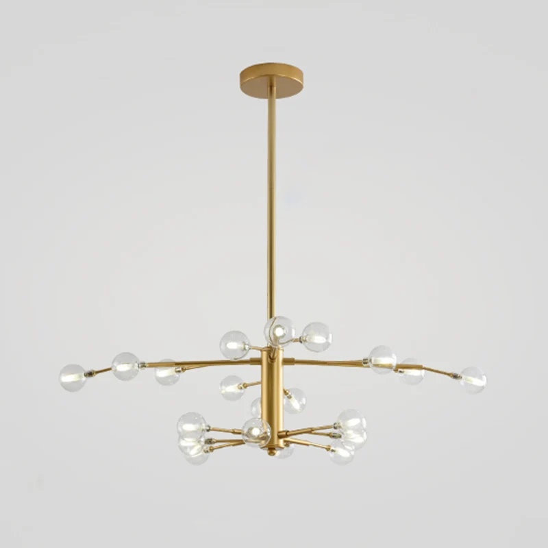 IP67 Gecertificeerde Takvormige woonkamer LED-hanglamp Metallic kroonluchterlicht Scandinavische stijl
