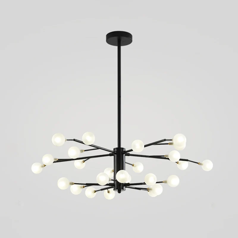 IP67 Gecertificeerde Takvormige woonkamer LED-hanglamp Metallic kroonluchterlicht Scandinavische stijl
