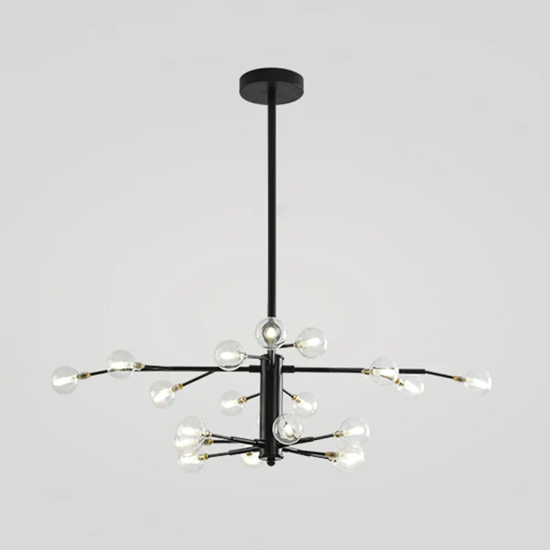 IP67 Gecertificeerde Takvormige woonkamer LED-hanglamp Metallic kroonluchterlicht Scandinavische stijl