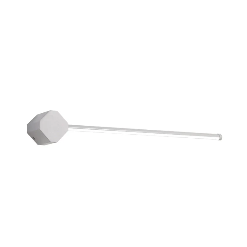 LED Badkamer Schans Eenvoudige Zwart/Wit Afwerking Vanity Wandlamp met Slanke Lineaire Acryl Schaduw, 16"/23.5" Lengte