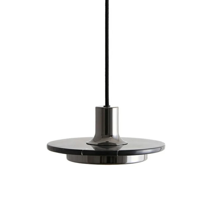 Pot-Lid LED hanglamp postmodern marmer 1 lamp restaurant plafond hanglamp met SOS-functie