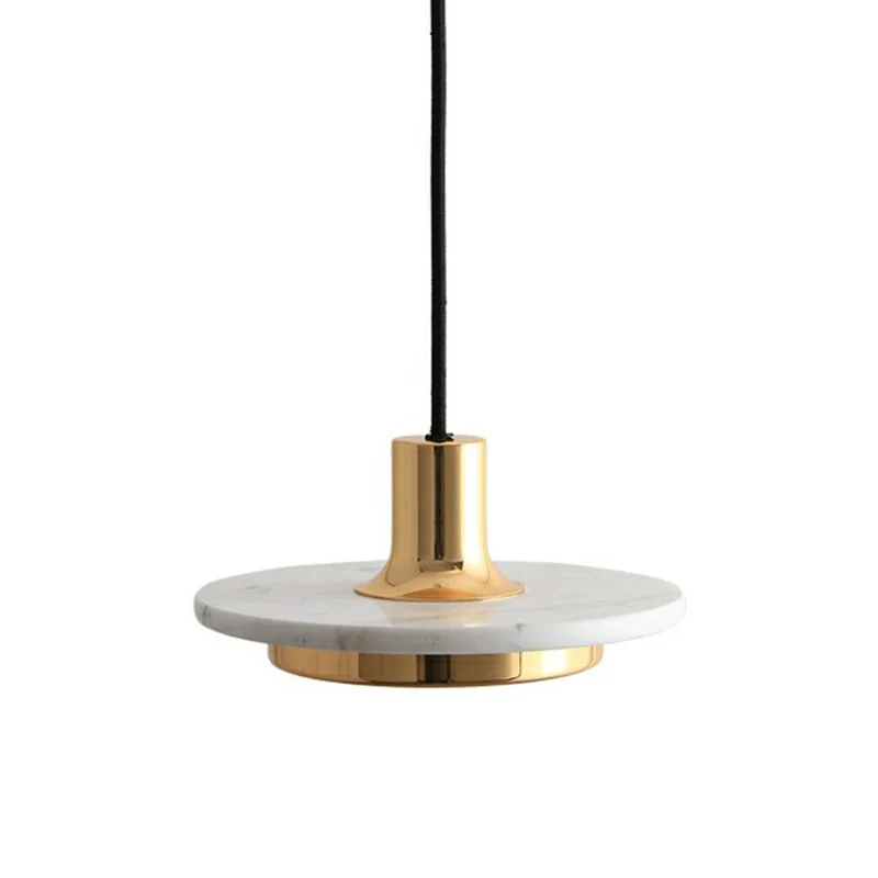 Pot-Lid LED hanglamp postmodern marmer 1 lamp restaurant plafond hanglamp met SOS-functie