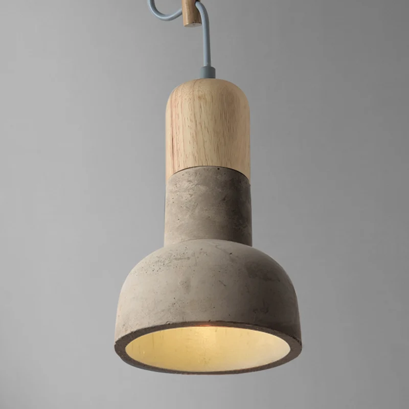 Zaklampvormige eetkamer hanglamp Cement 1��Hoofd Minimalistische plafondverlichting met SOS-functie