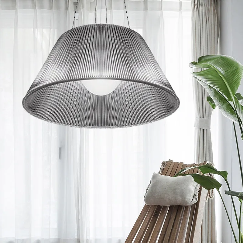 1-lichts restaurant hanglamp eigentijds hangend plafondlicht met kegelvormige helderglazen kap, diameter 13"/19,5" voor Ke...