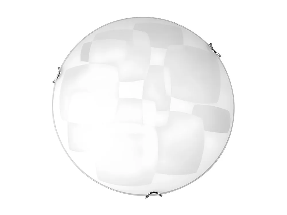 Chicago Plafondlamp, Chroom, Wit, 30x30x9 cm, EPIKASA voor Woonkamer