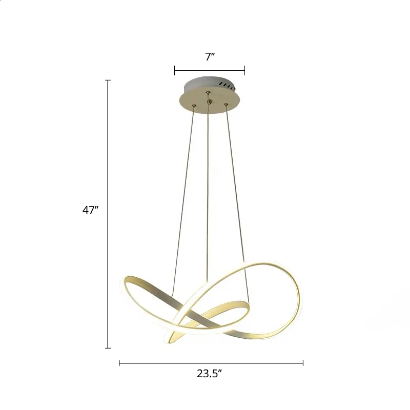 Decoratieve cycluskroonluchterverlichting Acryl Eetkamer LED-plafondhanger wit (IP44)