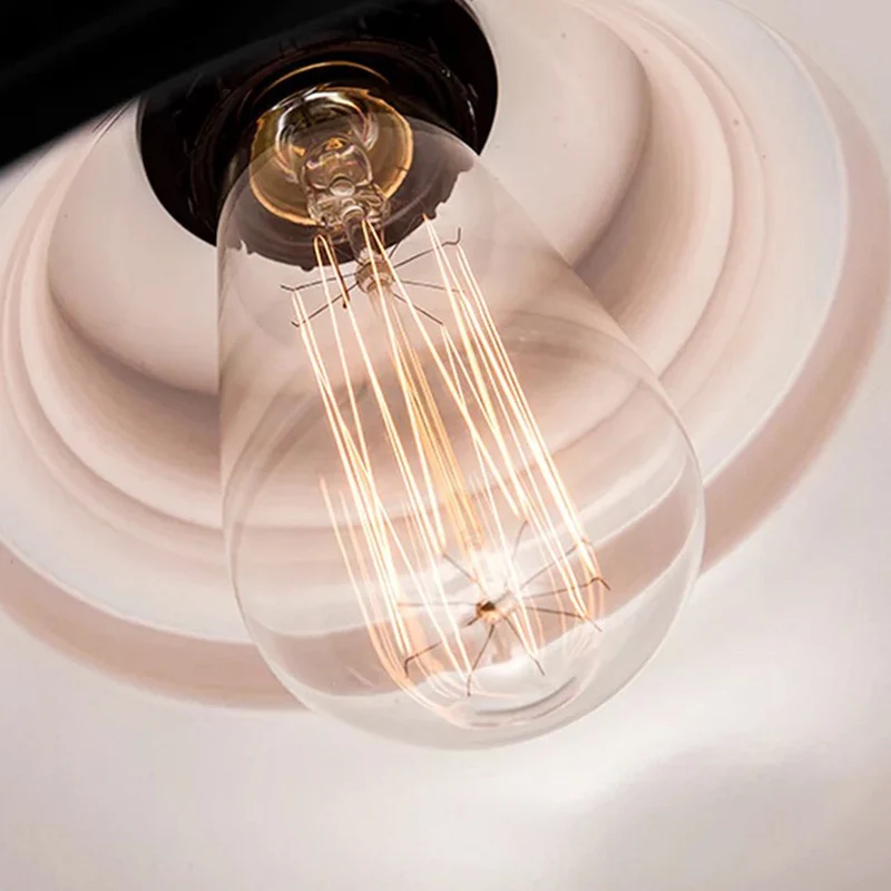 Enkele plafondlamp industriële koepelschaduw ijzeren hangende hanglamp voor restaurant Chroom Afwerking