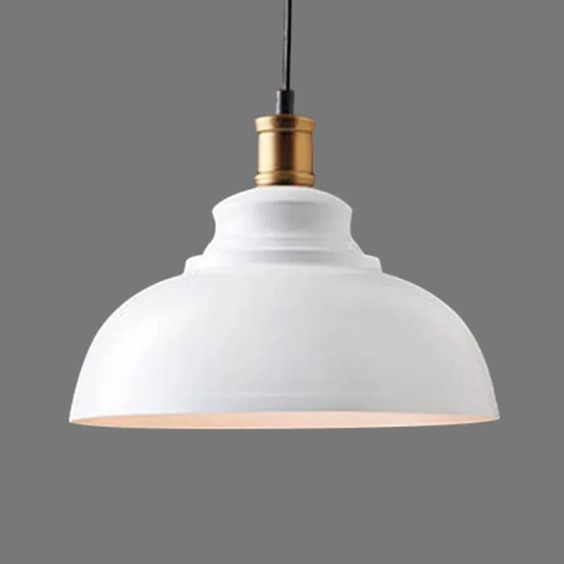 Enkele plafondlamp industriële koepelschaduw ijzeren hangende hanglamp voor restaurant Chroom Afwerking