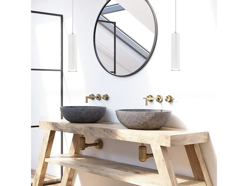 Hanglamp Franco, Wit, 100x8x8 cm, EPIKASA Zwarte Afwerking