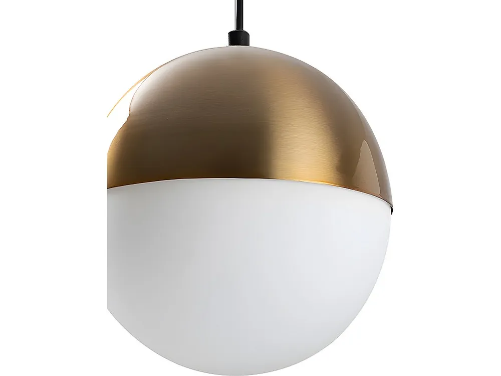 Hanglamp van metaal, hoogte verstelbaar - D20 x H21-117 cm - Goudkleurig - Koop nu voor Keuken