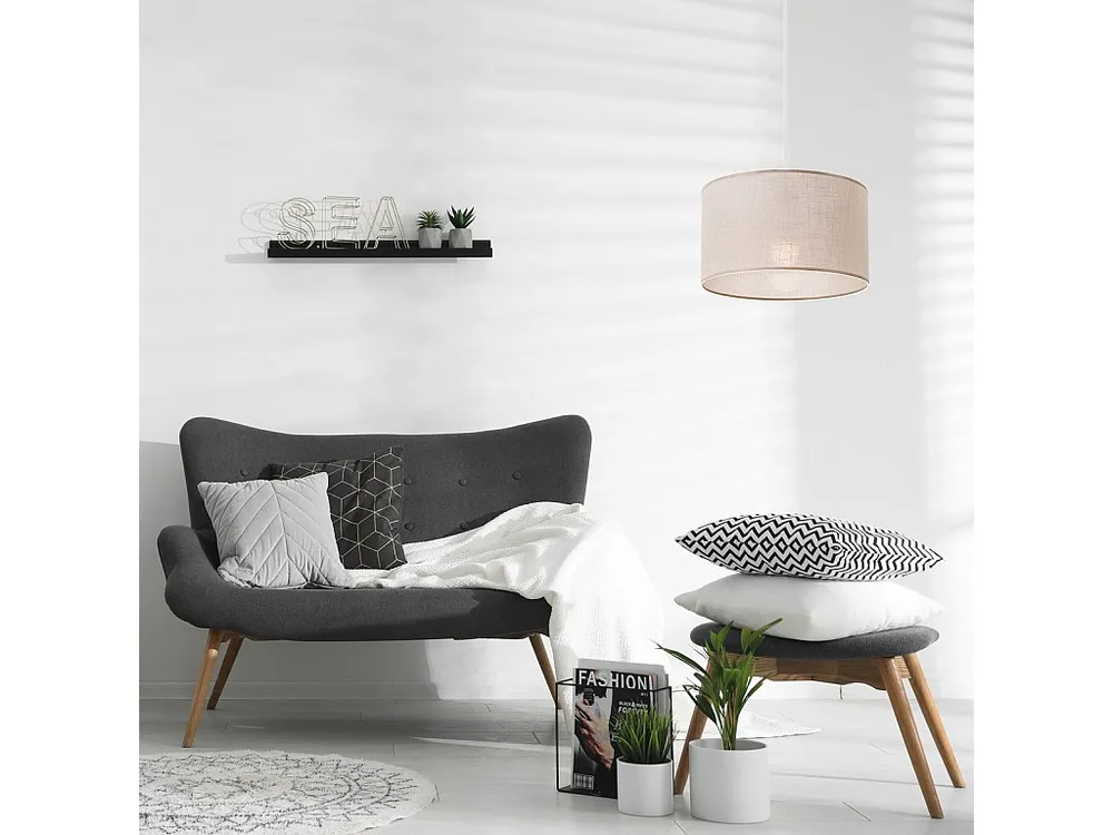 Hanglamp Vivian, Ecru, 70x35x35 cm, EPIKASA met 3 Lichtpunten