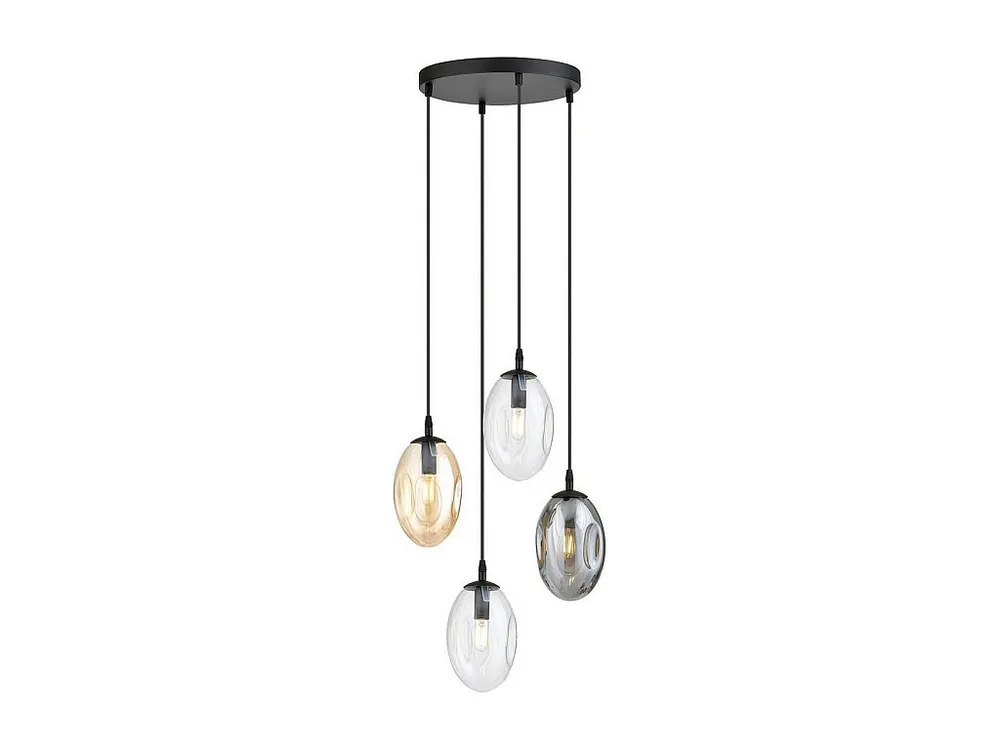 Minimalistisch Design Suspension Astral, Noir, 40x100x40 cm, EPIKASA