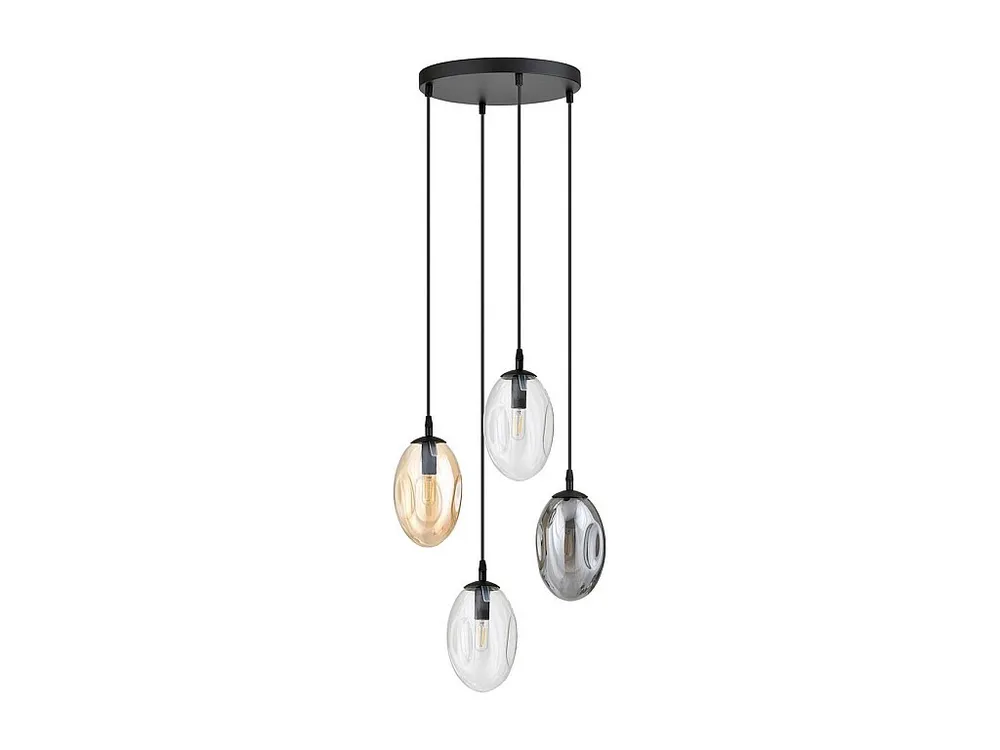 Minimalistisch Design Suspension Astral, Noir, 40x100x40 cm, EPIKASA