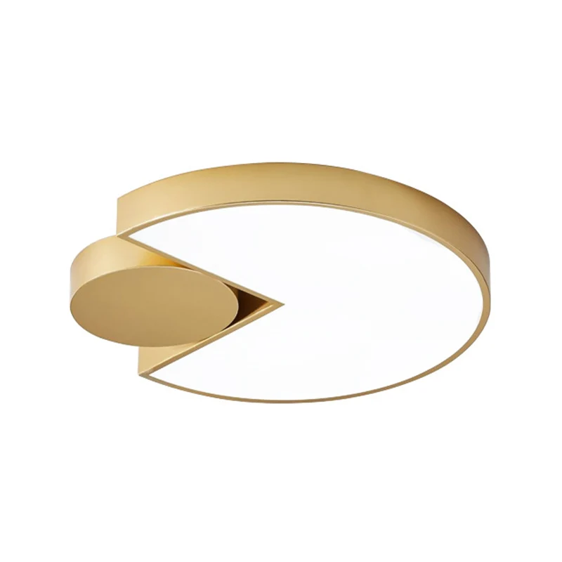 Minimalistische geometrische LED-plafondlamp Metaal Woonkamer Inbouwverlichting goud, wit/3 kleuren zacht