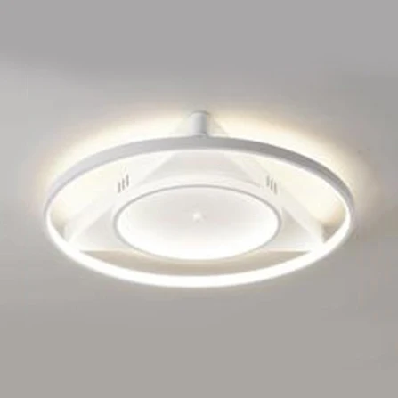 Moderne LED-inbouwlamp met acrylkap, witte ringen plafondlamp warm/wit zwak