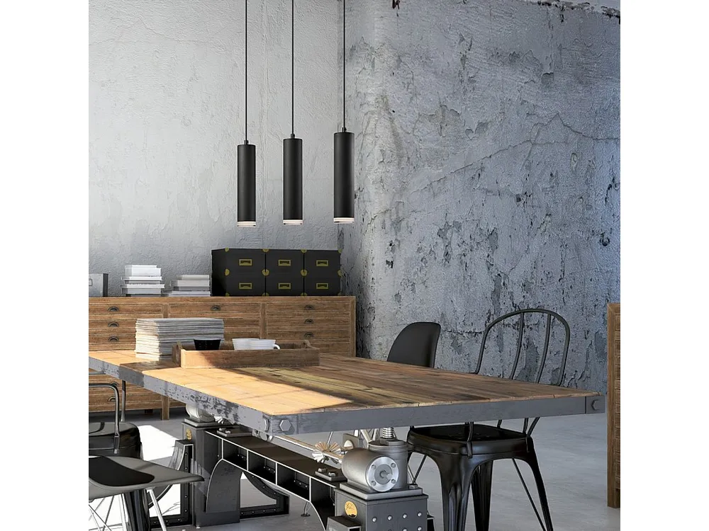 Moderne Plafond Hanglamp Franco, Zwart, 90x50x8 cm, EPIKASA