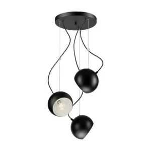 Premium LED Suspension Inez, Noir, 86x44x44 cm, EPIKASA