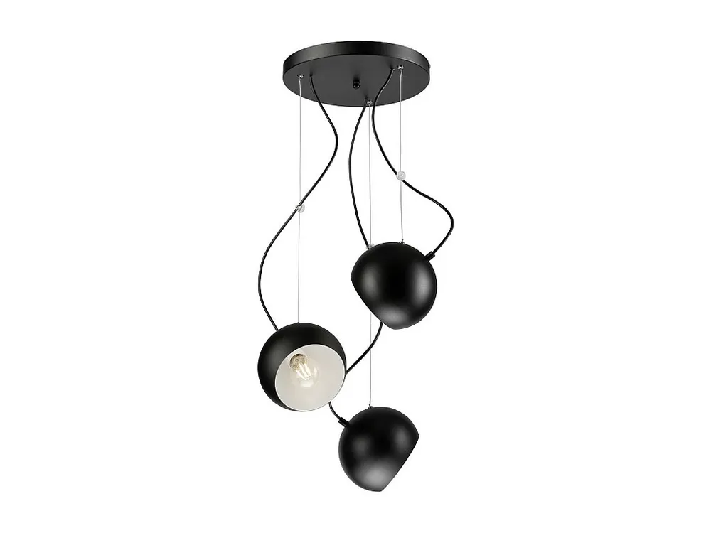 Premium LED Suspension Inez, Noir, 86x44x44 cm, EPIKASA