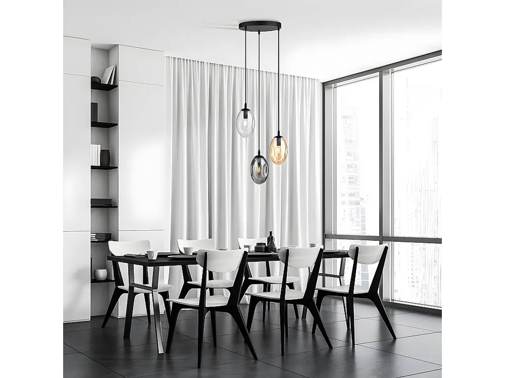 Suspension Astral, Noir, 40x100x40 cm, EPIKASA IP44 Badkamer geschikt