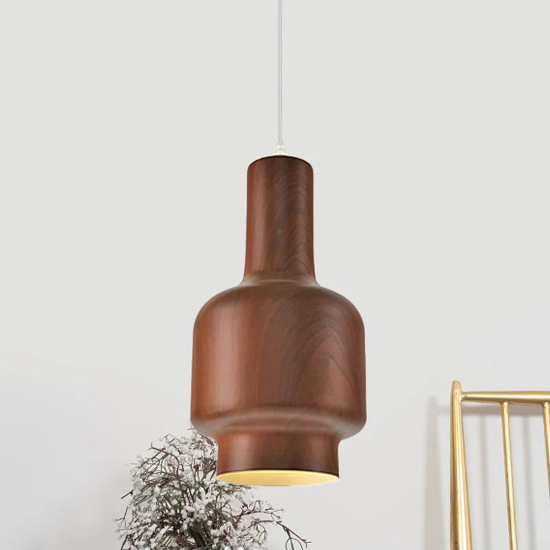 Wit/groen 1-lichts hangende plafondlamp magazijn aluminium waterpot ophangverlichting voor woonkamer met Lange Kabel