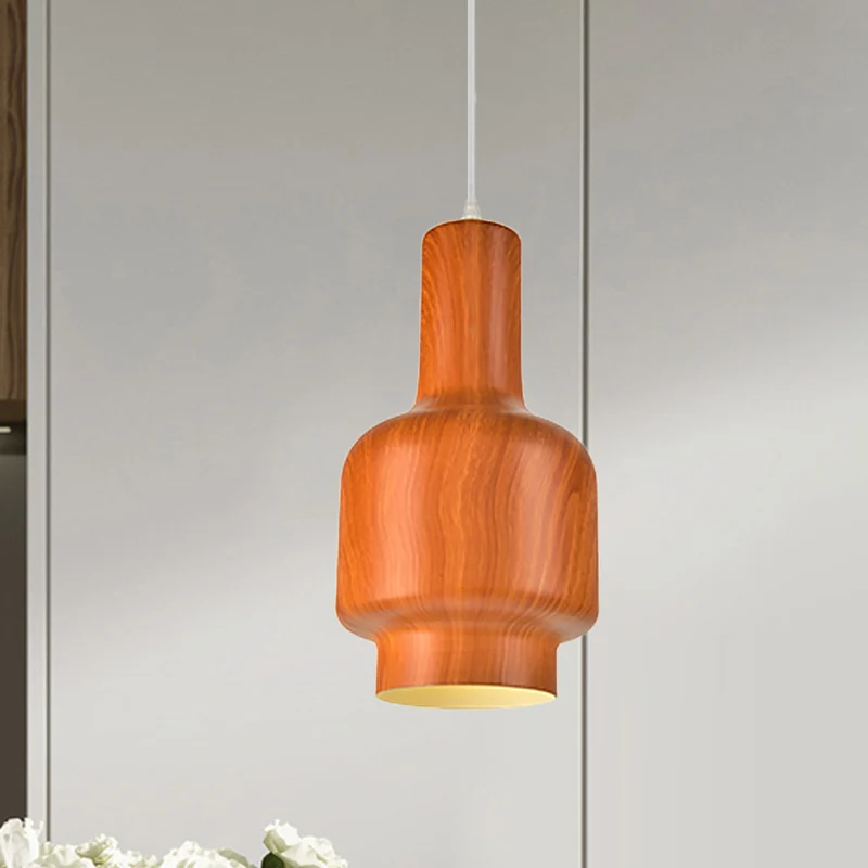 Wit/groen 1-lichts hangende plafondlamp magazijn aluminium waterpot ophangverlichting voor woonkamer met Lange Kabel