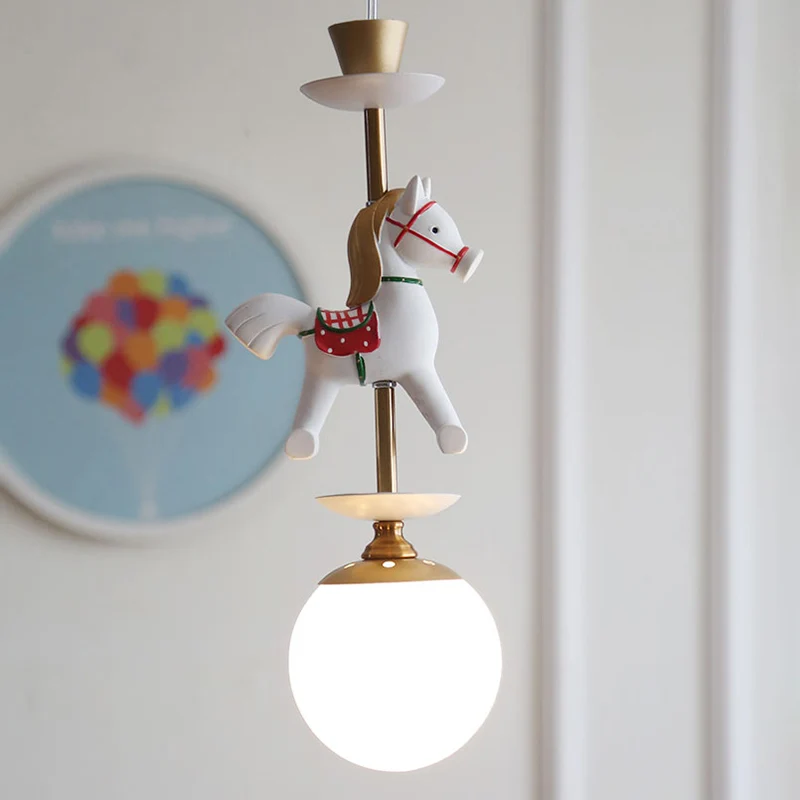 Witte bolvormige hanglamp, glazen plafondarmatuur moderne stijl met verstelbaar snoer met afstandsbediening