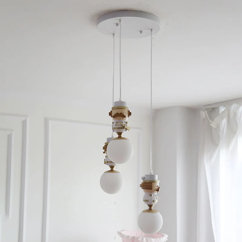 Witte bolvormige hanglamp, glazen plafondarmatuur moderne stijl met verstelbaar snoer met afstandsbediening
