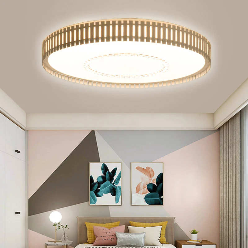Witte ronde plafondlamp, eenvoudige LED-acryl inbouwverlichting wit/warm/natuurlijk zwak - 60cm Diameter