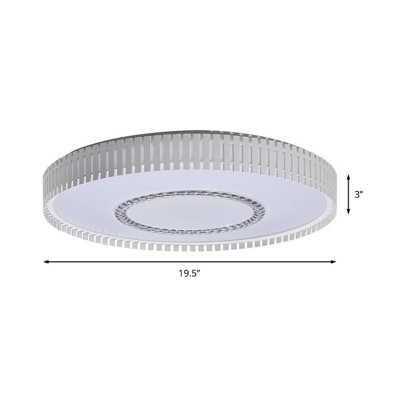 Witte ronde plafondlamp, eenvoudige LED-acryl inbouwverlichting wit/warm/natuurlijk zwak - 60cm Diameter
