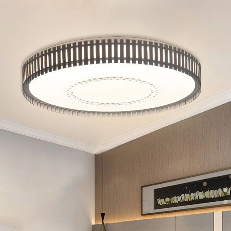 Witte ronde plafondlamp, eenvoudige LED-acryl inbouwverlichting wit/warm/natuurlijk zwak - 60cm Diameter