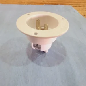 20 Amp Flanged Inlet Plug Nema 5-20 voor isolatiematerialen